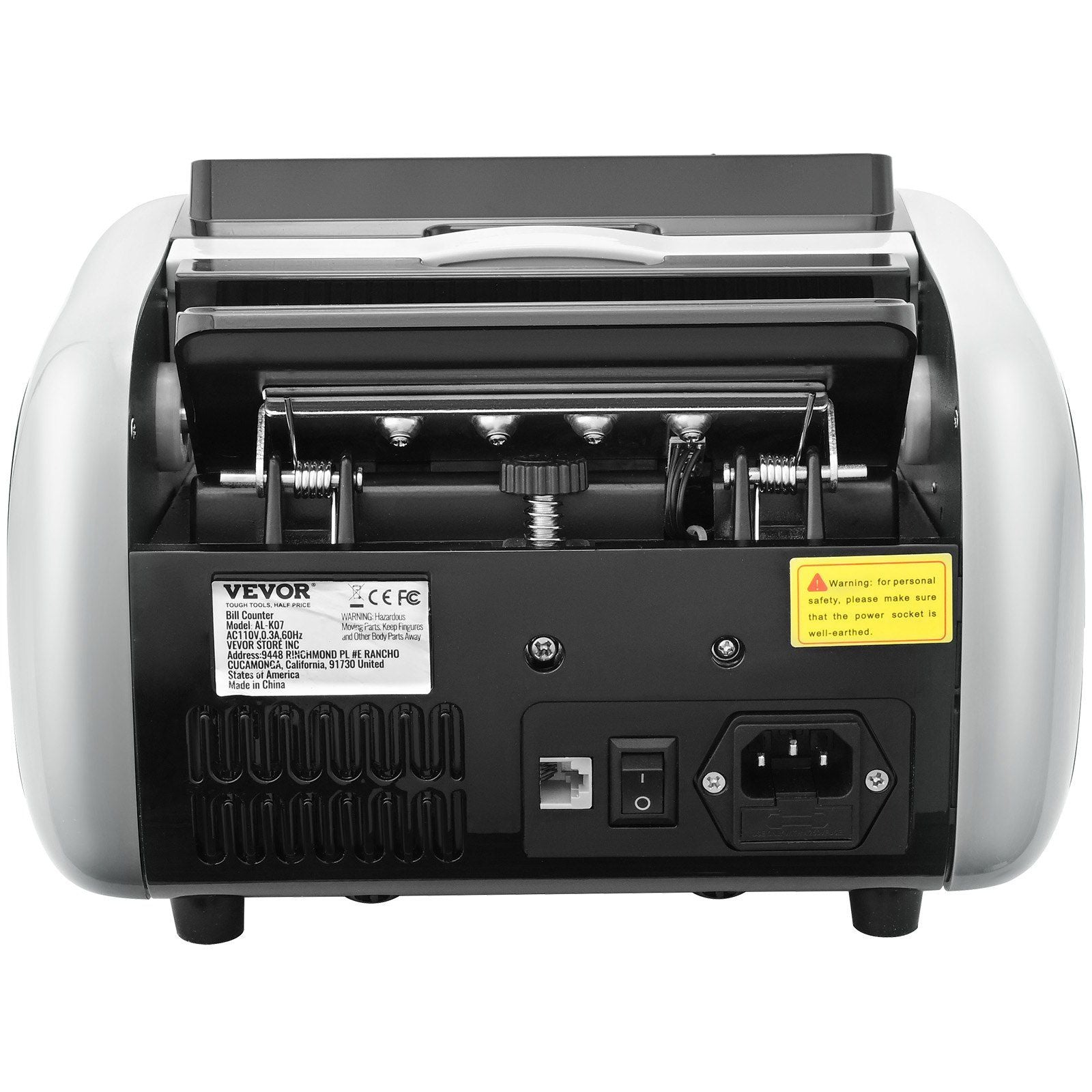 VEVOR Money Counter Machine, Bill Counter with UV, MG, IR and DD Counterfeit Detection, USD & EUR Cash Counting Machine with Large LCD & External Display for Small Business - JM Variety Store